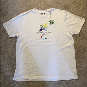 White Milano Cortina 2026 Men's T-Shirt
